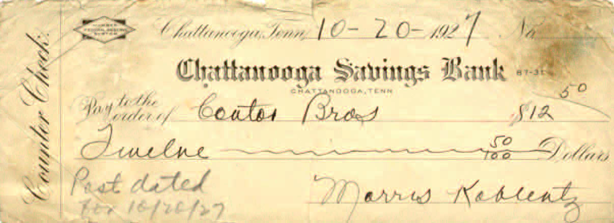 Chattanooga Savings Bank 10-20-1927